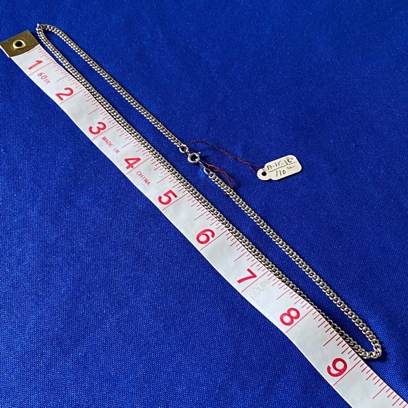 Agem I Sterling Silver Curb Neck Chain 18" - Picture 4 of 16